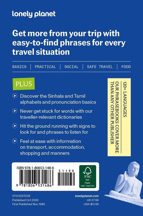 Produktbild: Lonely Planet Sri Lanka Travel Phrasebook & Dictionary