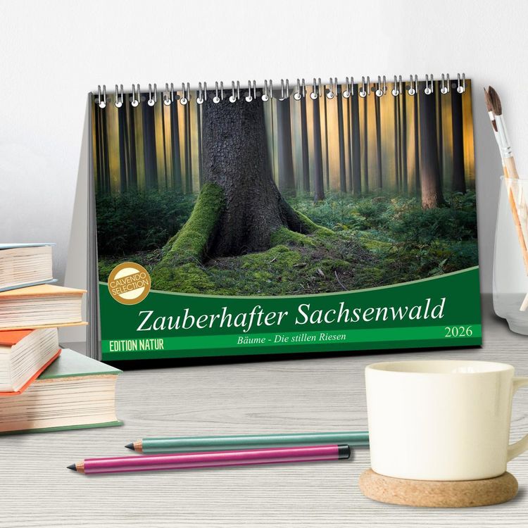 Produktbild: Zauberhafter Sachsenwald (Tischkalender 2026 DIN A5 quer), CALVENDO Monatskalender
