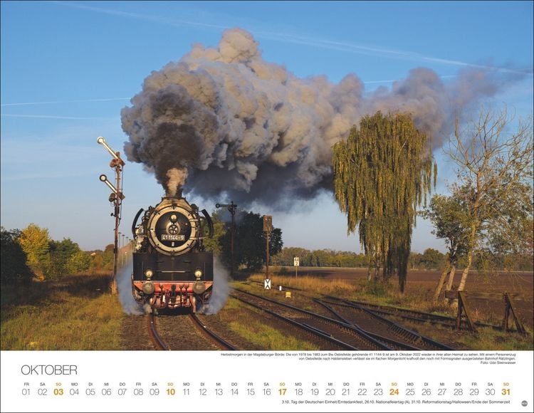 Produktbild: Feurige Dampfloks Posterkalender 2027