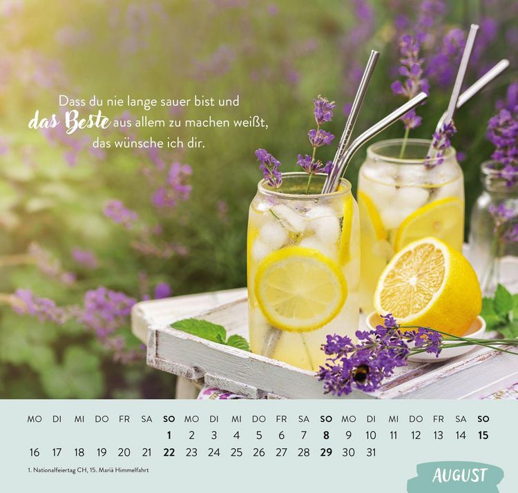 Produktbild: Wandkalender 2027: Was ich dir von Herzen w&uuml;nsche