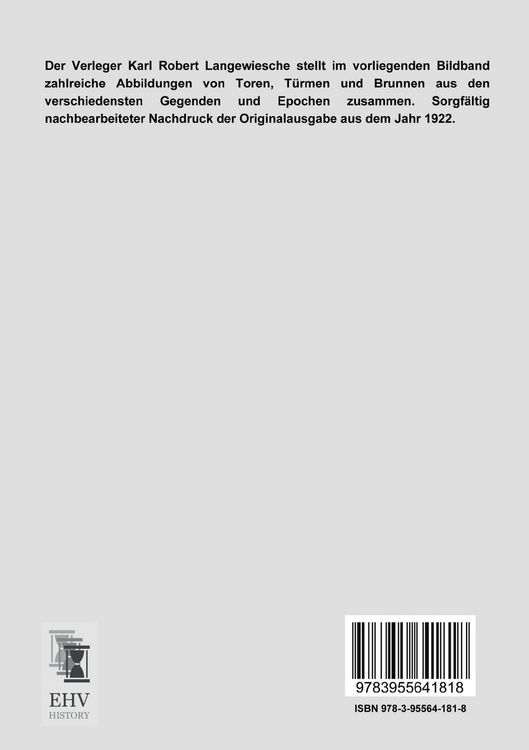 Produktbild: Tore, T&uuml;rme und Brunnen aus vier Jahrhunderten deutscher Vergangenheit