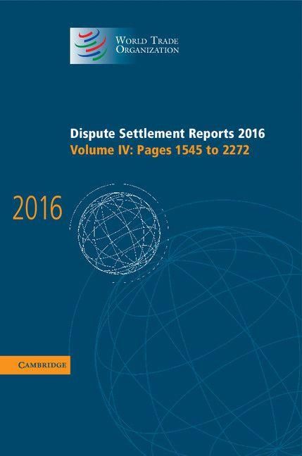 Produktbild: Dispute Settlement Reports 2016