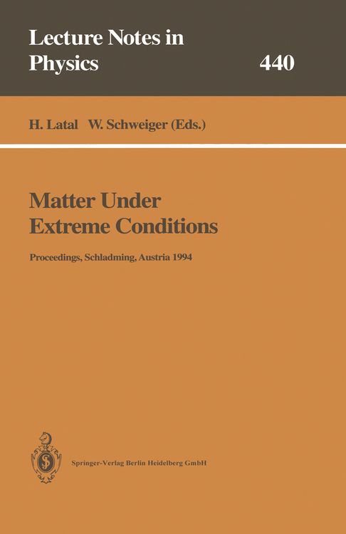 Produktbild: Matter Under Extreme Conditions