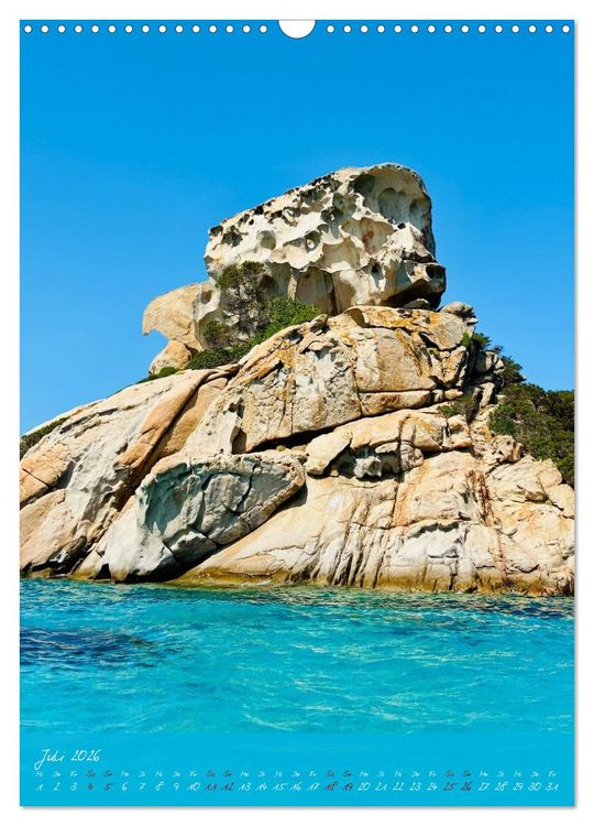 Produktbild: Sardinien - das ganze Jahr Urlaubsgef&uuml;hl (Wandkalender 2026 DIN A3 hoch), CALVENDO Monatskalender