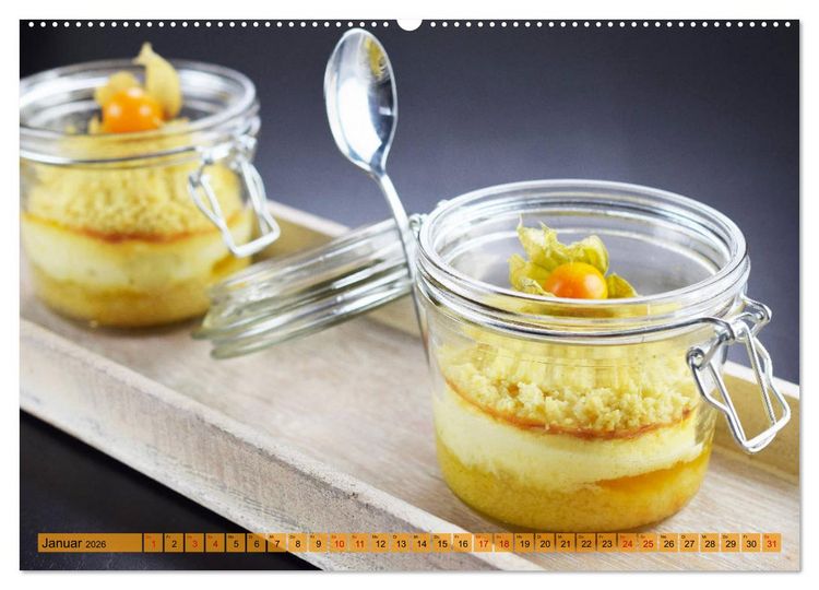 Produktbild: DESSERTVARIATIONEN (Wandkalender 2026 DIN A2 quer), CALVENDO Monatskalender