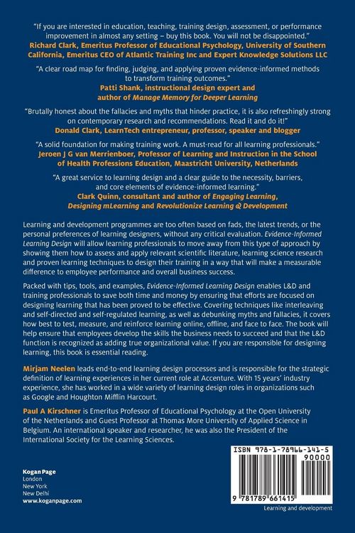 Produktbild: Evidence-Informed Learning Design
