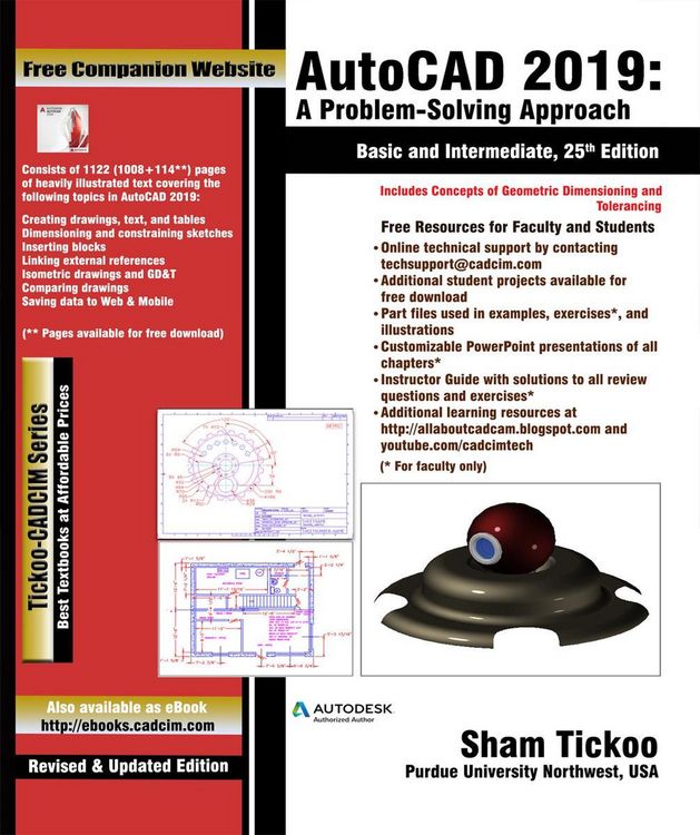 Produktbild: AutoCAD 2019: A Problem - Solving Approach, Basic and Intermediate, 25th Edition