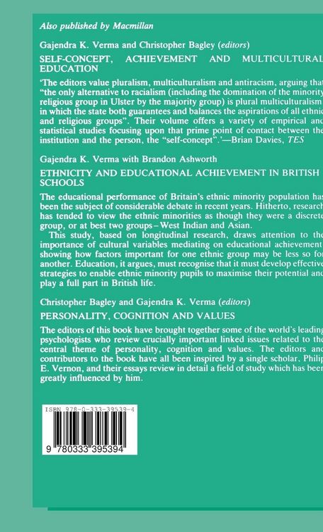 Produktbild: Cross-Cultural Studies of Personality, Attitudes and Cognition