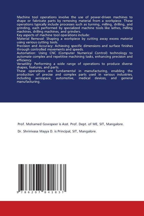 Produktbild: Machine Tool Operations