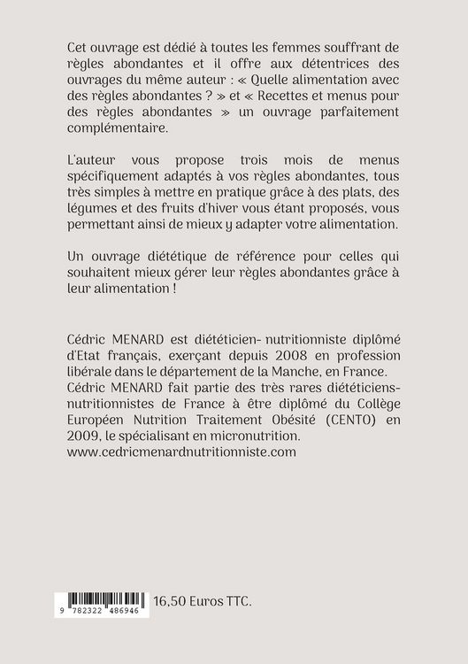 Produktbild: Menus d'hiver adapt&eacute;s aux r&egrave;gles abondantes.