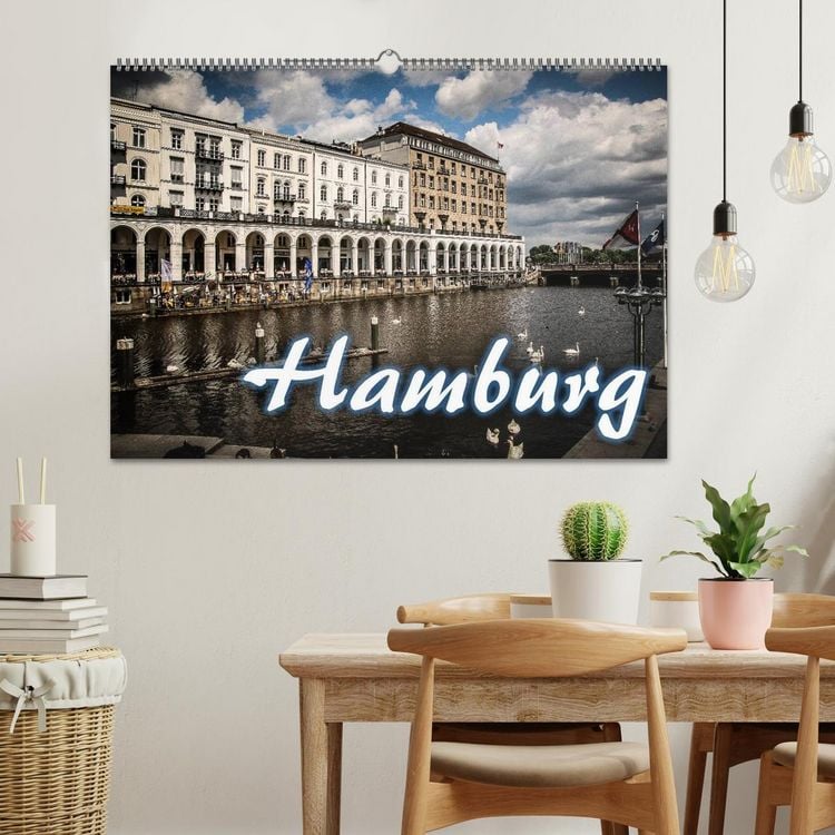 Produktbild: Hamburg (Wandkalender 2026 DIN A2 quer), CALVENDO Monatskalender