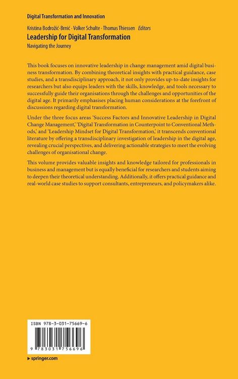 Produktbild: Leadership for Digital Transformation