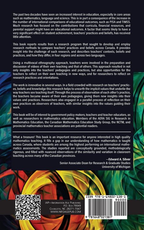 Produktbild: Researching Pedagogy and Practice with Canadian Mathematics Teachers (hc)