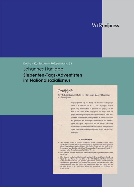Produktbild: Hartlapp, J: Siebenten-Tags-Adventisten/Nationalsozialismus