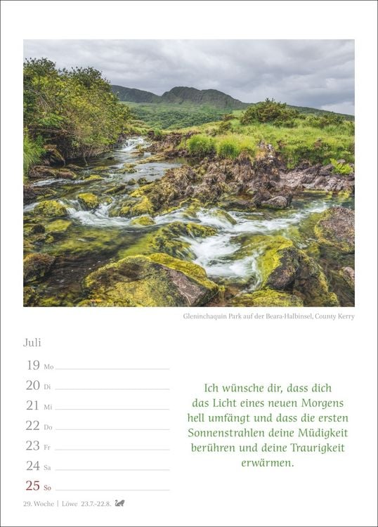 Produktbild: Irische Segensw&uuml;nsche Wochenkalender 2027 - mit Zitaten
