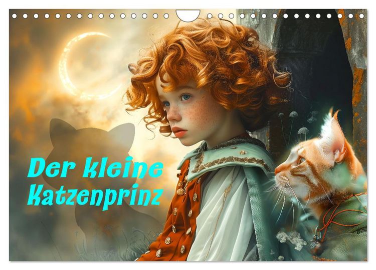 Produktbild: Der kleine Katzenprinz (Wandkalender 2026 DIN A4 quer), CALVENDO Monatskalender