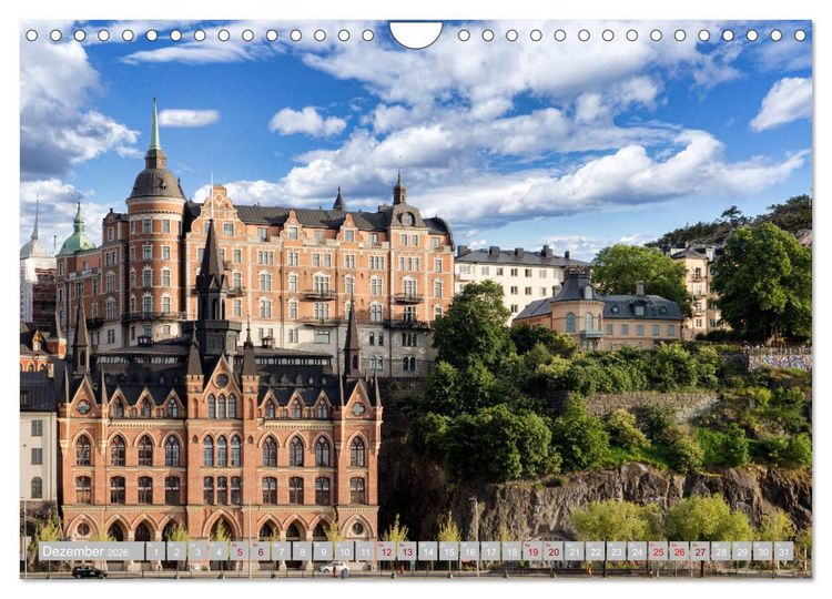 Produktbild: Stockholm - Mal anders gesehen (Wandkalender 2026 DIN A4 quer), CALVENDO Monatskalender