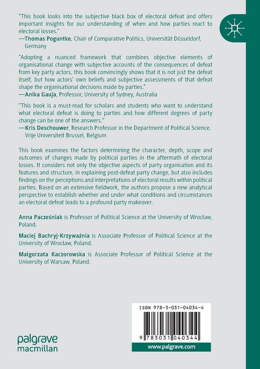 Produktbild: Electoral Defeat and Party Change