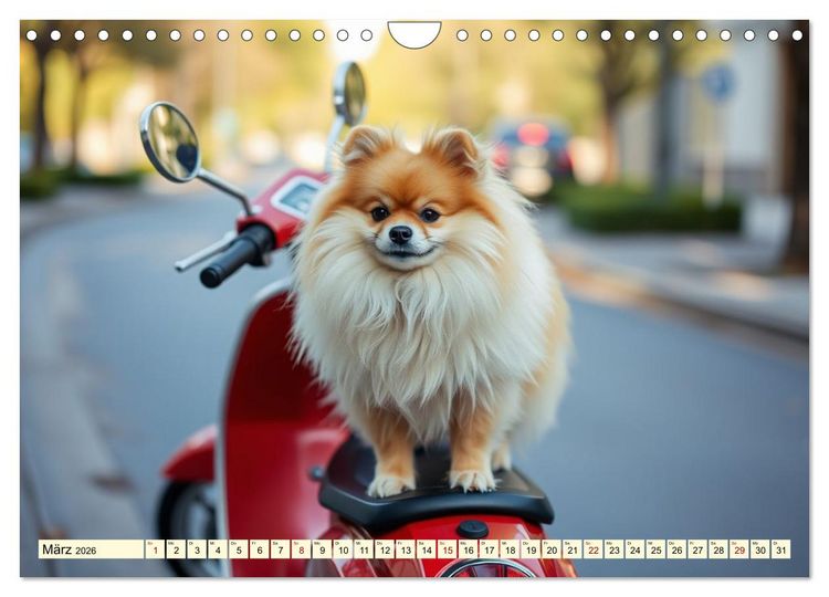 Produktbild: Tausendsassa - Pomeranian (Wandkalender 2026 DIN A4 quer), CALVENDO Monatskalender