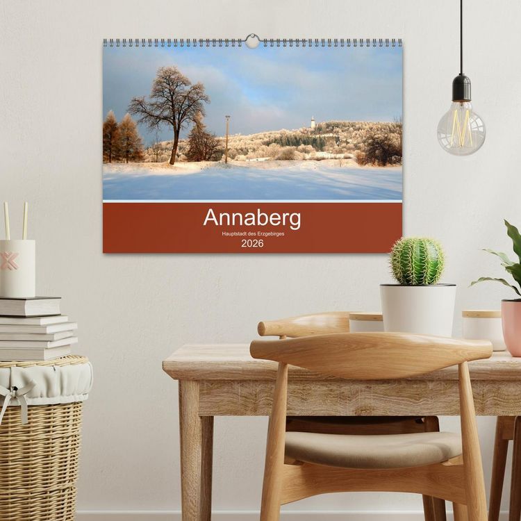 Produktbild: Annaberg - Hauptstadt des Erzgebirges (Wandkalender 2026 DIN A3 quer), CALVENDO Monatskalender