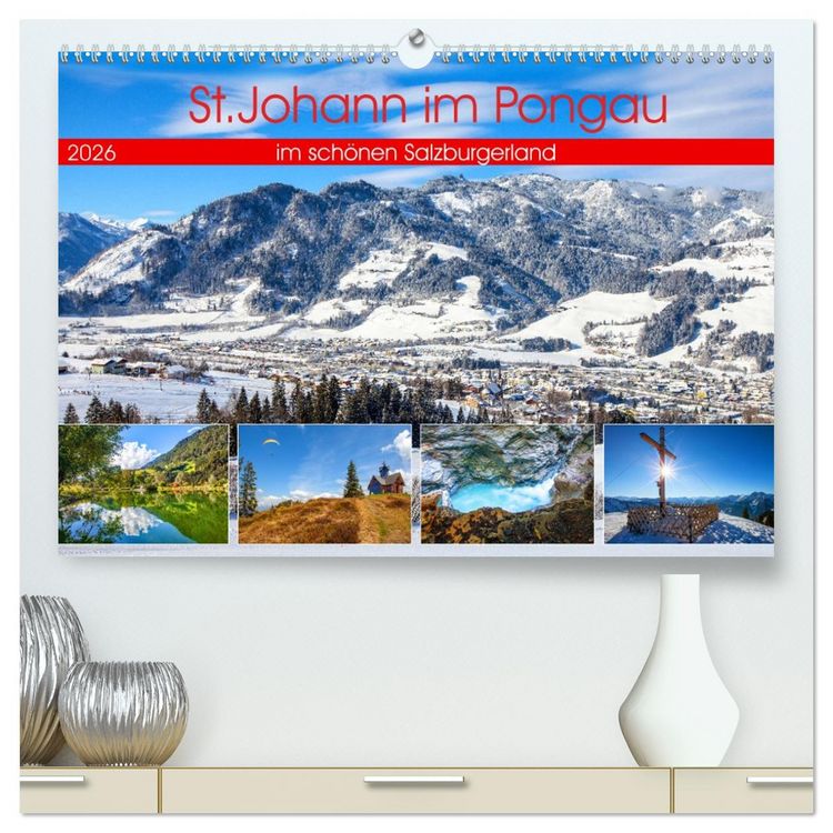 Produktbild: St.Johann im Pongau (hochwertiger Premium Wandkalender 2026 DIN A2 quer), Kunstdruck in Hochglanz