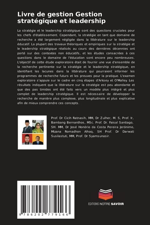 Produktbild: Livre de gestion Gestion strat&eacute;gique et leadership