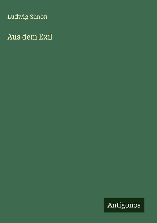 Produktbild: Aus dem Exil