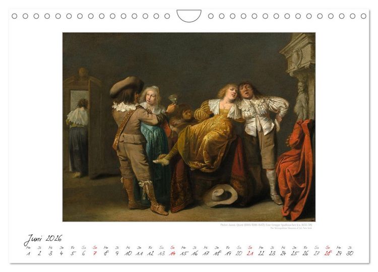 Produktbild: Party Time - Das Fest in der Kunst Kunstkalender (Wandkalender 2026 DIN A4 quer), CALVENDO Monatskalender