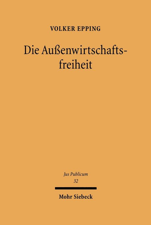 Produktbild: Au&szlig;enwirtschaftsfreiheit