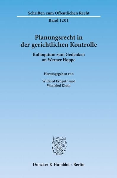 Produktbild: Planungsrecht in der gerichtlichen Kontrolle.