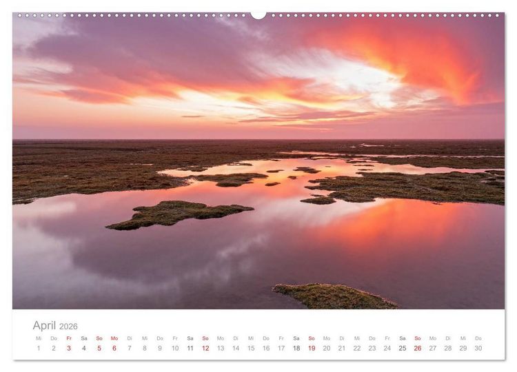 Produktbild: Lichtreise durch Schleswig-Holstein (hochwertiger Premium Wandkalender 2026 DIN A2 quer), Kunstdruck in Hochglanz
