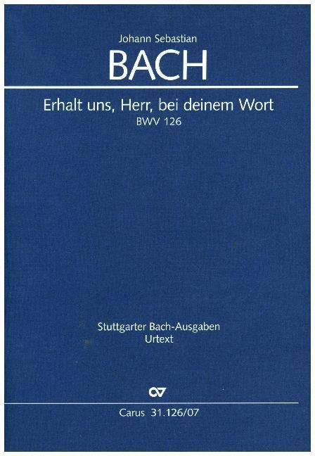 Produktbild: Erhalt uns, Herr, bei deinem Wort, Studienpartitur