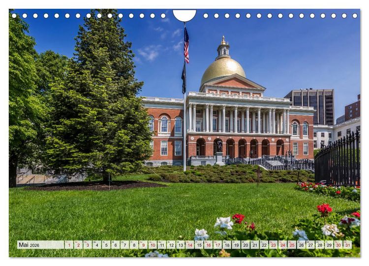 Produktbild: Stadtansichten aus Boston (Wandkalender 2026 DIN A4 quer), CALVENDO Monatskalender