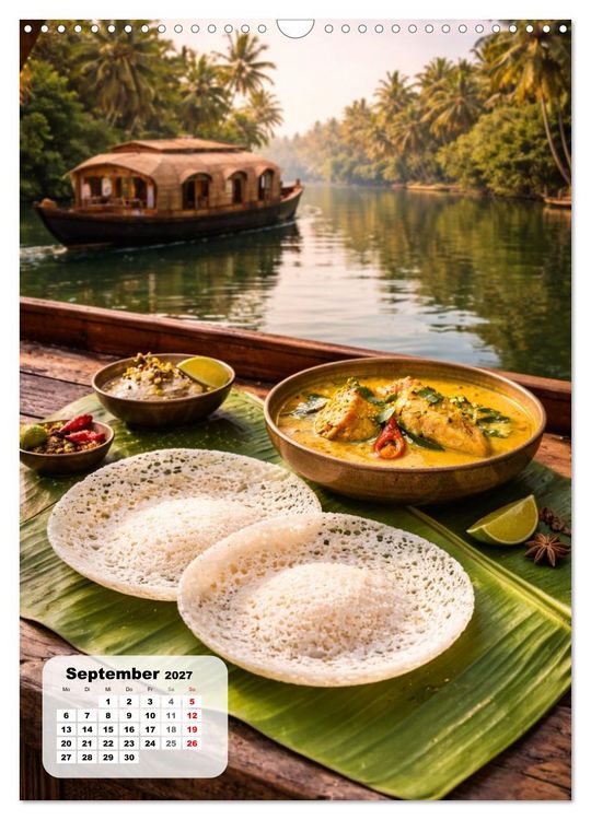 Produktbild: Indien - Eine Schlemmerreise durchs Land der Gew&uuml;rze (Wandkalender 2027 DIN A3 hoch), CALVENDO Monatskalender