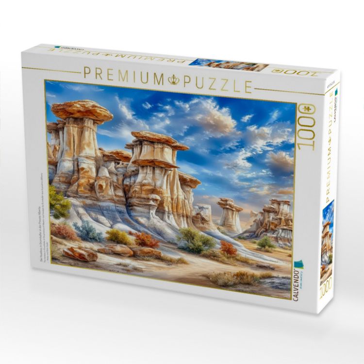 Produktbild: CALVENDO Puzzle Die Hoodoos in Drumheller in der Provinz Alberta | 1000 Teile Lege-Gr&ouml;&szlig;e 64x48cm Foto-Puzzle f&uuml;r gl&uuml;ckliche Stunden