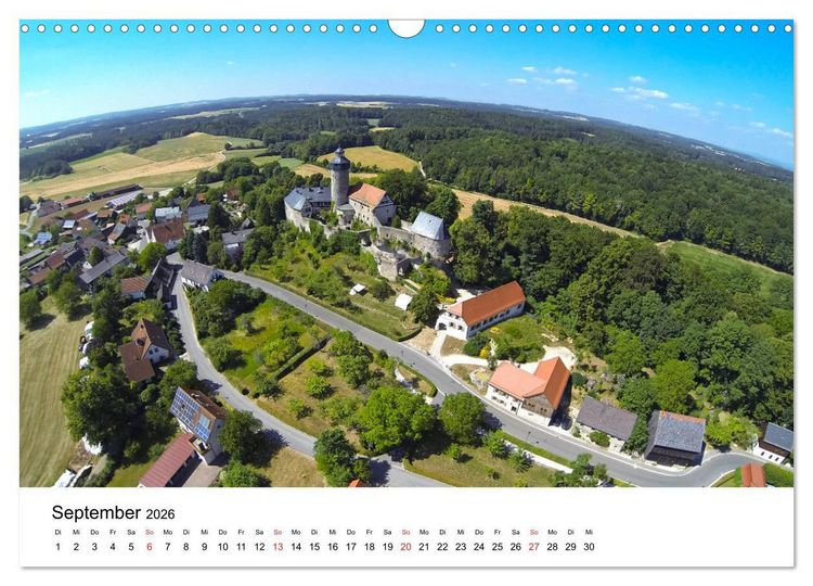 Produktbild: Deutschlands Burgen - Der S&uuml;den von oben (Wandkalender 2026 DIN A3 quer), CALVENDO Monatskalender