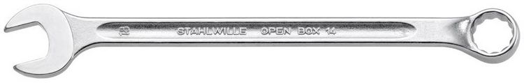 Produktbild: Ringmaulschl&uuml;ssel OPEN-BOX 14 SW 17mm L.240mm Form B CR-A-STA STAHLWILLE