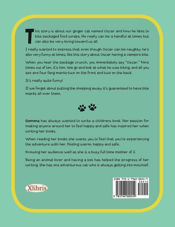 Produktbild: Oscar, Our Naughty Ginger Cat in Vampire Bite