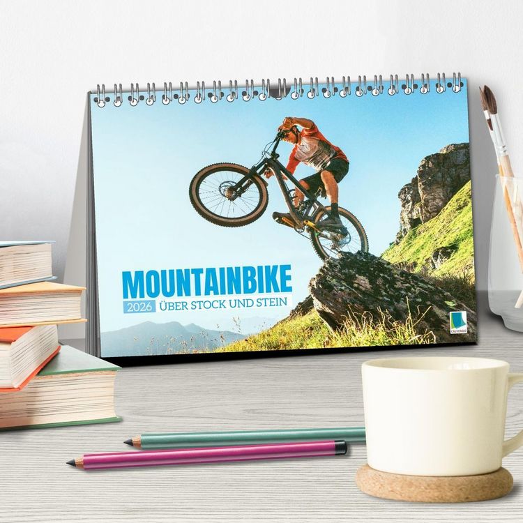 Produktbild: Mountainbike: &Uuml;ber Stock und Stein (Tischkalender 2026 DIN A5 quer), CALVENDO Monatskalender