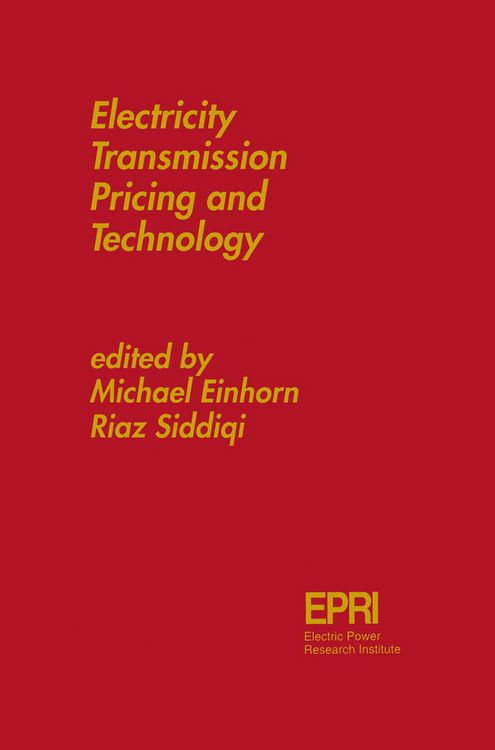 Produktbild: Electricity Transmission Pricing and Technology