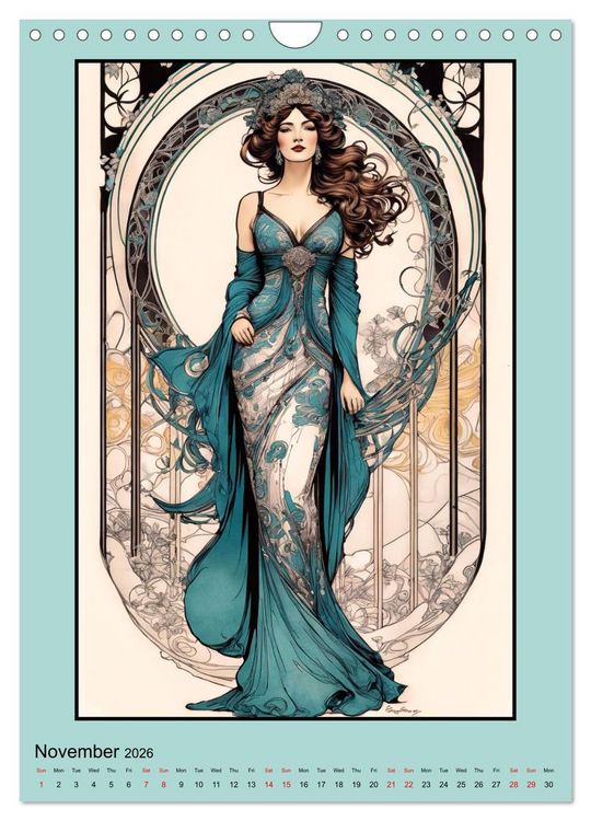 Produktbild: Women's Images of the Belle &Eacute;poque (Wall Calendar 2026 DIN A4 portrait), CALVENDO 12 Month Wall Calendar