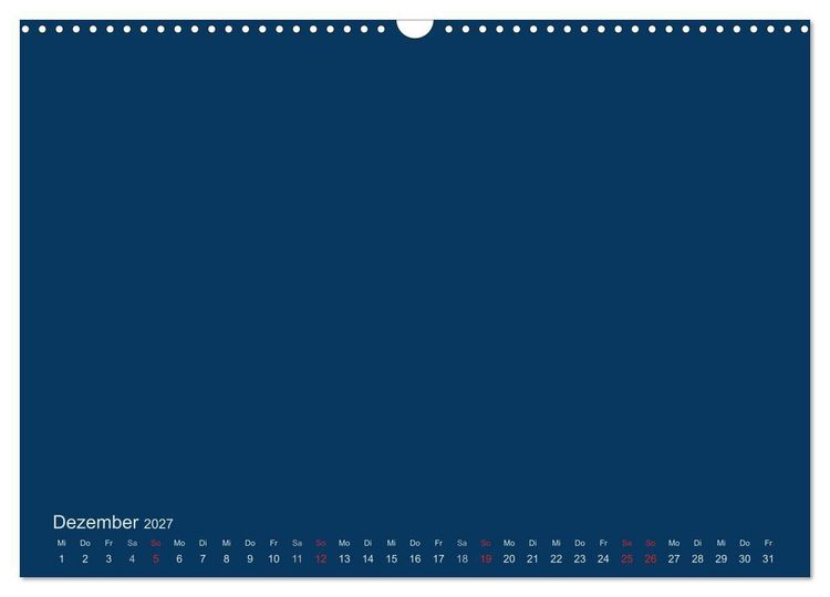 Produktbild: Bastelkalender - Dunkelblau (Wandkalender 2027 DIN A3 quer), CALVENDO Monatskalender