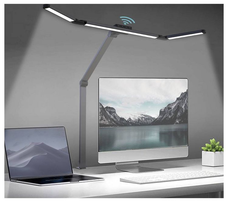 Produktbild: Sygonix SY-7459570 LED-Schreibtischleuchte LED LED 17W Schwarz