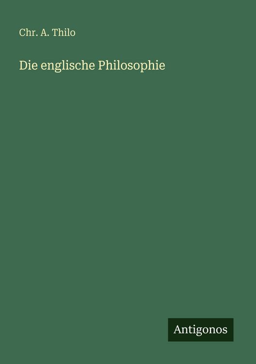 Produktbild: Die englische Philosophie
