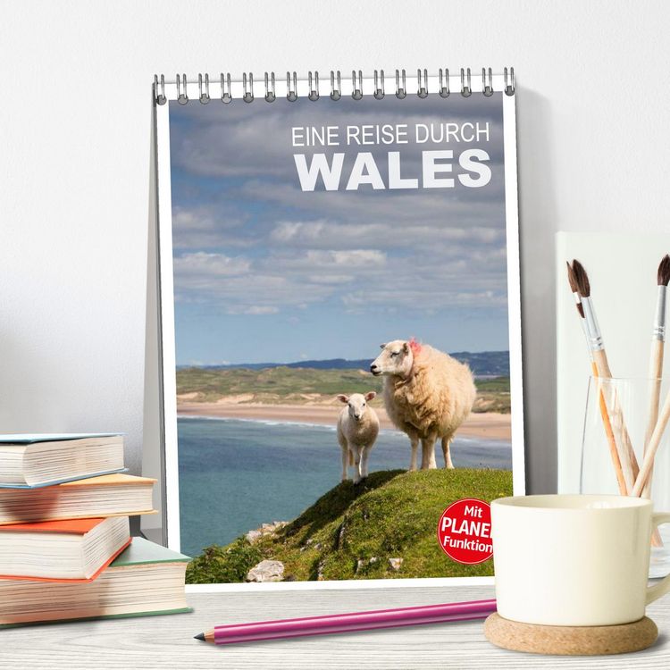Produktbild: Eine Reise durch Wales (Tischkalender 2026 DIN A5 hoch), CALVENDO Monatskalender