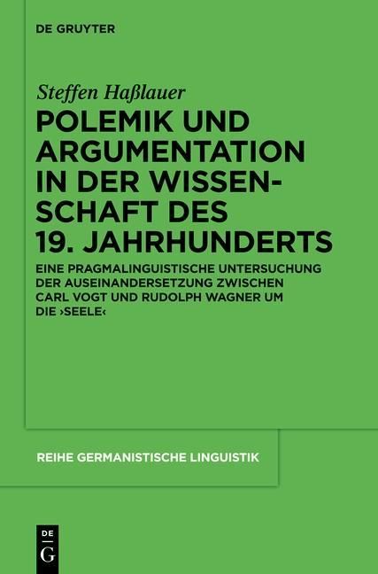 Produktbild: Polemik und Argumentation in der Wissenschaft des 19. Jahrhunderts