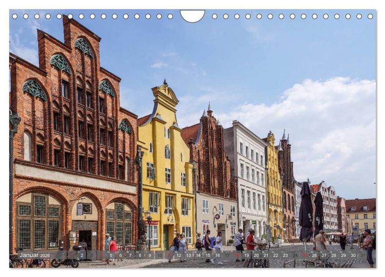 Produktbild: Stralsund - Perle der Ostsee (Wandkalender 2026 DIN A4 quer), CALVENDO Monatskalender