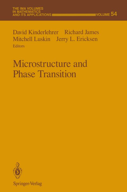 Produktbild: Microstructure and Phase Transition