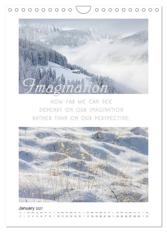 Produktbild: Inspiration for your Journey (Wall Calendar 2027 DIN A4 portrait), CALVENDO 12 Month Wall Calendar