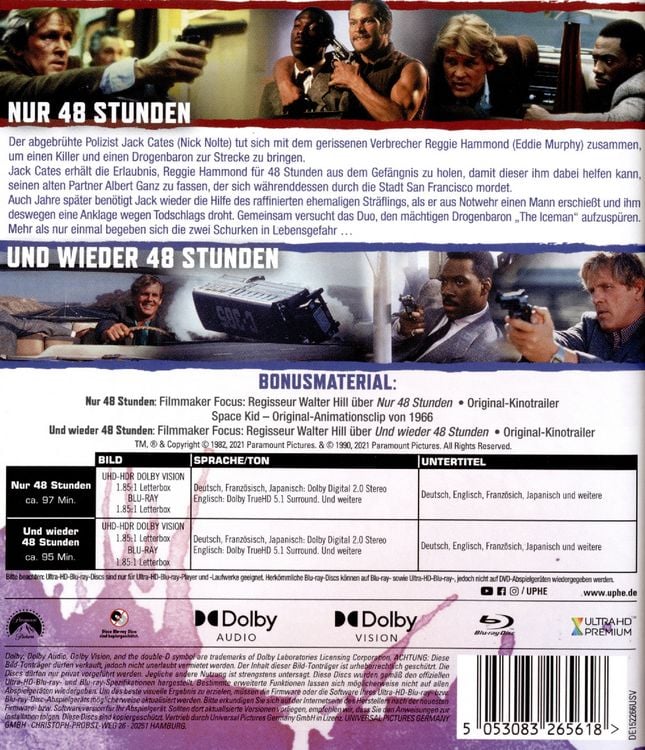 Produktbild: Nur 48 Stunden & Und wieder 48 Stunden (2 4K Ultra HDs) (+ 2 Blu-rays)
